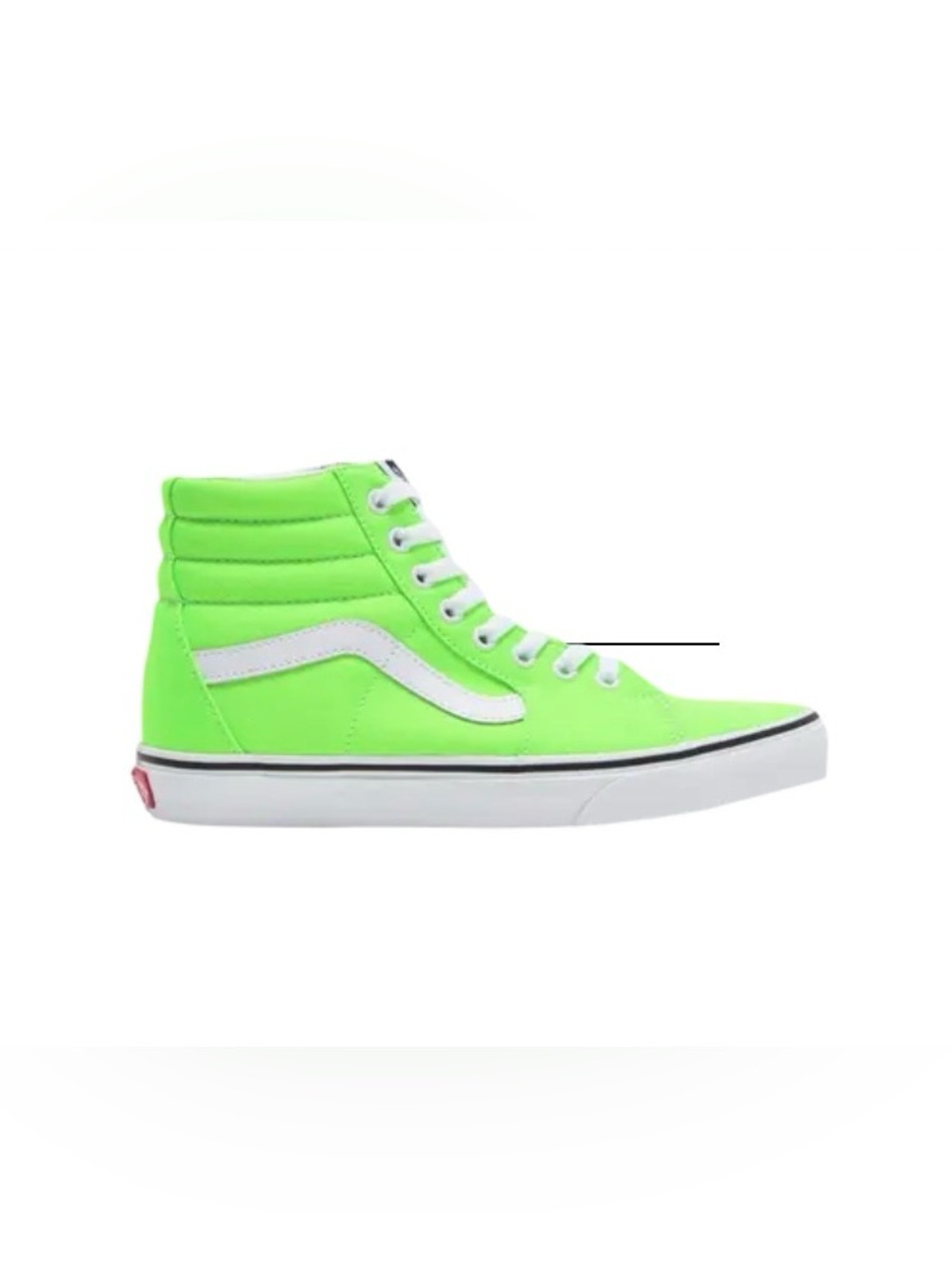 Vans Kids Skate Shoe - Black, White, Neon Green